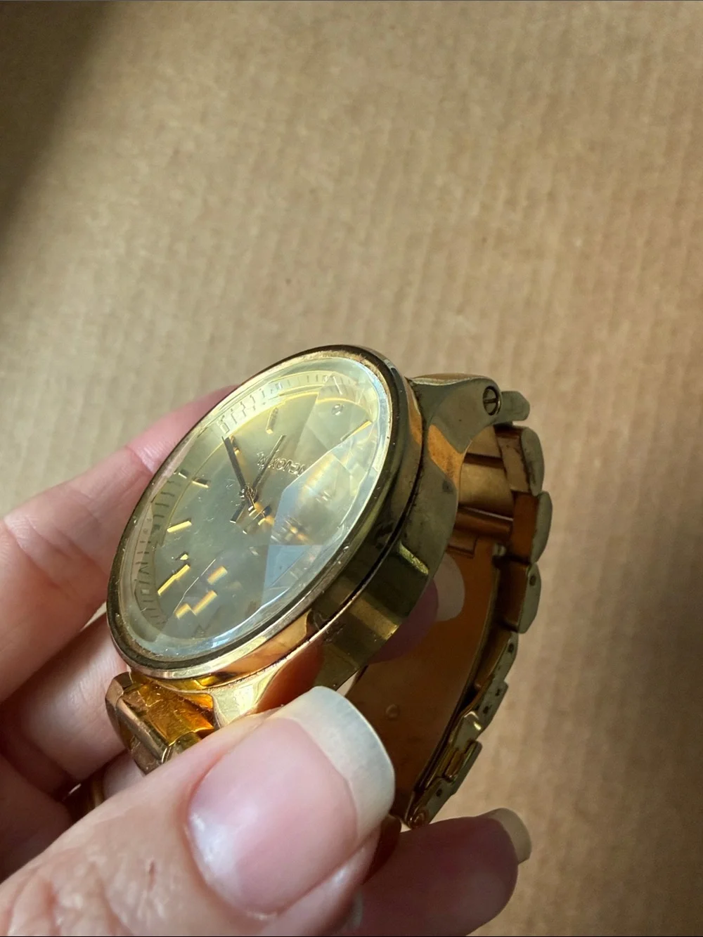 Nixon Gold Tone Women's Bracelet Watch